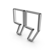 Out Line Quotes Inverted Comma Icon Glass PNG & PSD Images