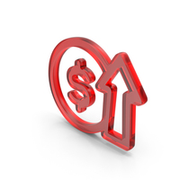 Dollar Profit Icon Glass PNG & PSD Images