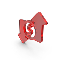 Dollar Profit Icon Glass PNG & PSD Images