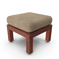 Wooden Stool With Cushion For Home Decor PNG & PSD Images