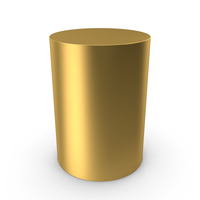 Cylinder Gold PNG & PSD Images
