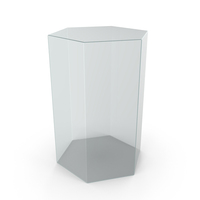 Glass Hexagonal Prism PNG & PSD Images