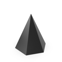 Black Hexagonal Pyramid PNG & PSD Images