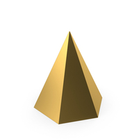 Gold Hexagonal Pyramid PNG & PSD Images