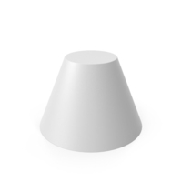 Truncated Cone White PNG & PSD Images