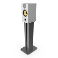 Bowers & Wilkins 686 S2 White on STAV 24 S2 Silver PNG & PSD Images