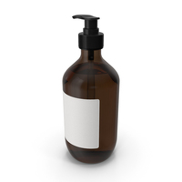 Liquid Soap Pump Bottle With White Label PNG & PSD Images