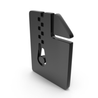 Black Zip File PNG & PSD Images