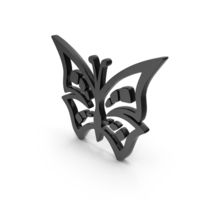 Black Butterfly Icon PNG & PSD Images