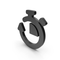 Black Timer Icon PNG & PSD Images