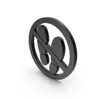 Black Don't Use Shoe Here Icon PNG & PSD Images