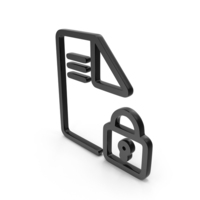 Locked Document Icon PNG & PSD Images