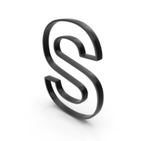 Black Alphabet S Outline Icon PNG & PSD Images