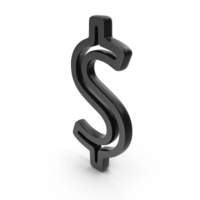 Black Dollar Currency Outline Icon PNG & PSD Images