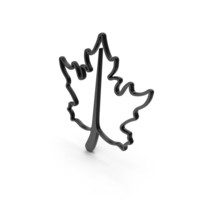 Black Tree Leaf Outline Icon PNG & PSD Images