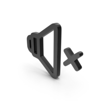 Out Line Mute Speaker Speaker Mute 1  Icon Black PNG & PSD Images