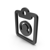 Black Profile Detail Icon PNG & PSD Images
