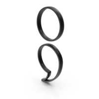 Black Semicolon Outline Icon PNG & PSD Images