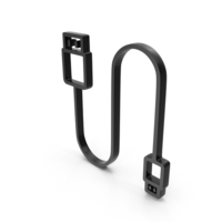 Black USB Cable Outline Icon PNG & PSD Images
