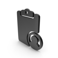 Black Profile Detail Icon PNG & PSD Images