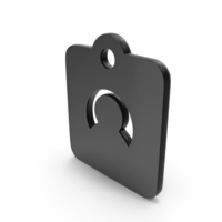 Black ID Card Icon PNG & PSD Images