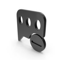 Black Remove Chat Icon PNG & PSD Images