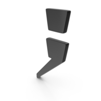 Semicolon Icon Black PNG & PSD Images