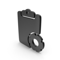 Black Task Setting Icon PNG & PSD Images