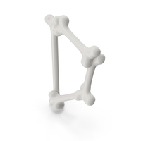 Cartoon Bones Letter D PNG & PSD Images