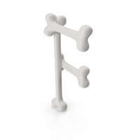 Cartoon Bones Letter F PNG & PSD Images