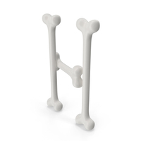 Cartoon Bones Letter H PNG & PSD Images