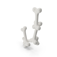 Cartoon Bones Letter J PNG & PSD Images