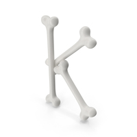 Cartoon Bones Letter K PNG & PSD Images