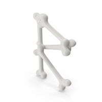 Cartoon Bones Letter R PNG & PSD Images