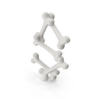 Cartoon Bones Letter S PNG & PSD Images