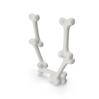 Cartoon Bones Letter U PNG & PSD Images