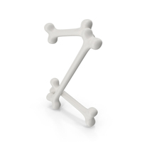 Cartoon Bones Letter Z PNG & PSD Images
