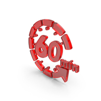 Glass 60 Minutes Refresh Icon PNG & PSD Images