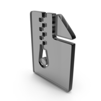 Glass Zip File Icon PNG & PSD Images