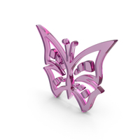 Glass Butterfly Icon PNG & PSD Images