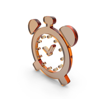 Glass Alarm Clock Icon PNG & PSD Images
