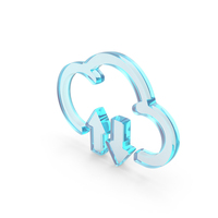 Glass Cloud Upload And Download Files Icon PNG & PSD Images