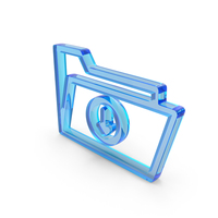 Glass Folder Download Icon PNG & PSD Images