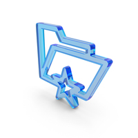 Glass Starred Folder Icon PNG & PSD Images