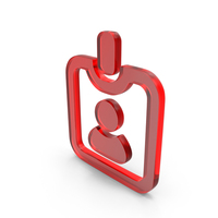 Glass ID Card Icon PNG & PSD Images