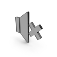 Glass Mute Speaker Icon PNG & PSD Images