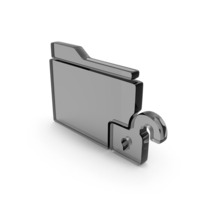 Glass Unlock Folder Icon PNG & PSD Images
