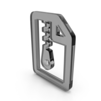 Out Line Archive Zip File Icon Glass PNG & PSD Images
