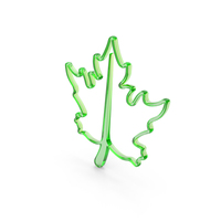 Glass Tree Leaf Outline Icon PNG & PSD Images