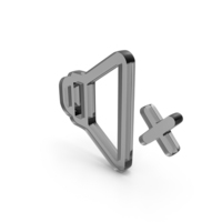 Glass Mute Speaker Outline Icon PNG & PSD Images